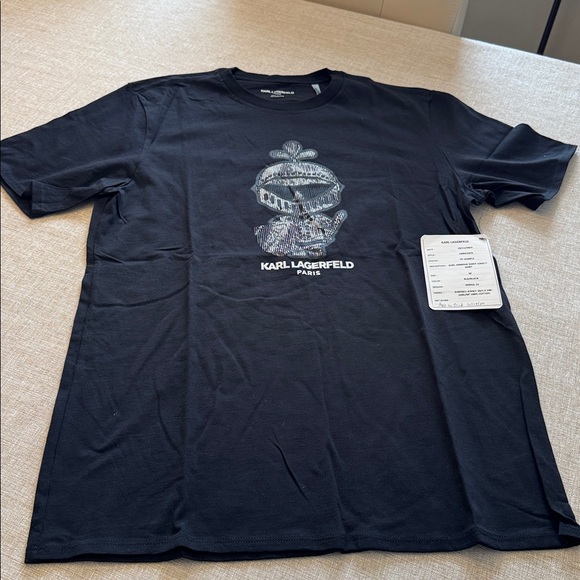 Karl Lagerfeld- NWT Pixel Art T-Shirts - Black and Tan (Bundle of 2) Mens M - Picture 2 of 7